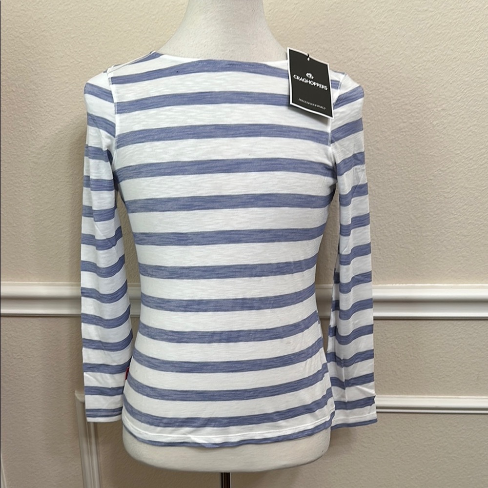 Craghoppers NOSILIFE ERIN TOP - Paradise Blue Stripe